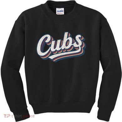 Vintage Cubs Name Throwback Retro Classic Kids Sweatshirt