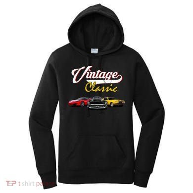 Vintage Classic Oldies Cars Women's Hoodie