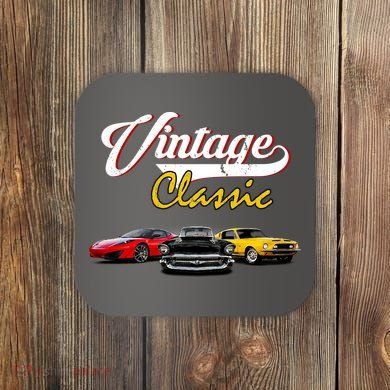 Vintage Classic Oldies Cars Coaster