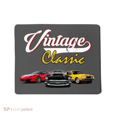 Vintage Classic Oldies Cars Mousepad