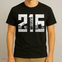 Vintage Cleveland Ohio 216 Area Code Skyline T-Shirt thumb 3