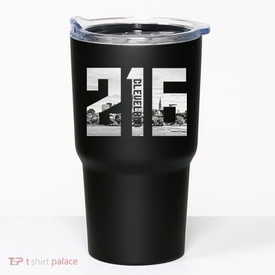 Vintage Cleveland Ohio 216 Area Code Skyline Tumbler