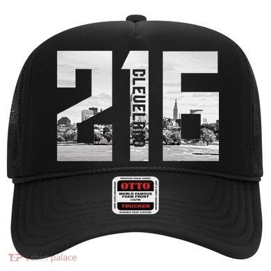 Vintage Cleveland Ohio 216 Area Code Skyline Hat