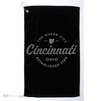Vintage Cincinnati Ohio 1788 Retro Throwback Souvenir Golf Towel