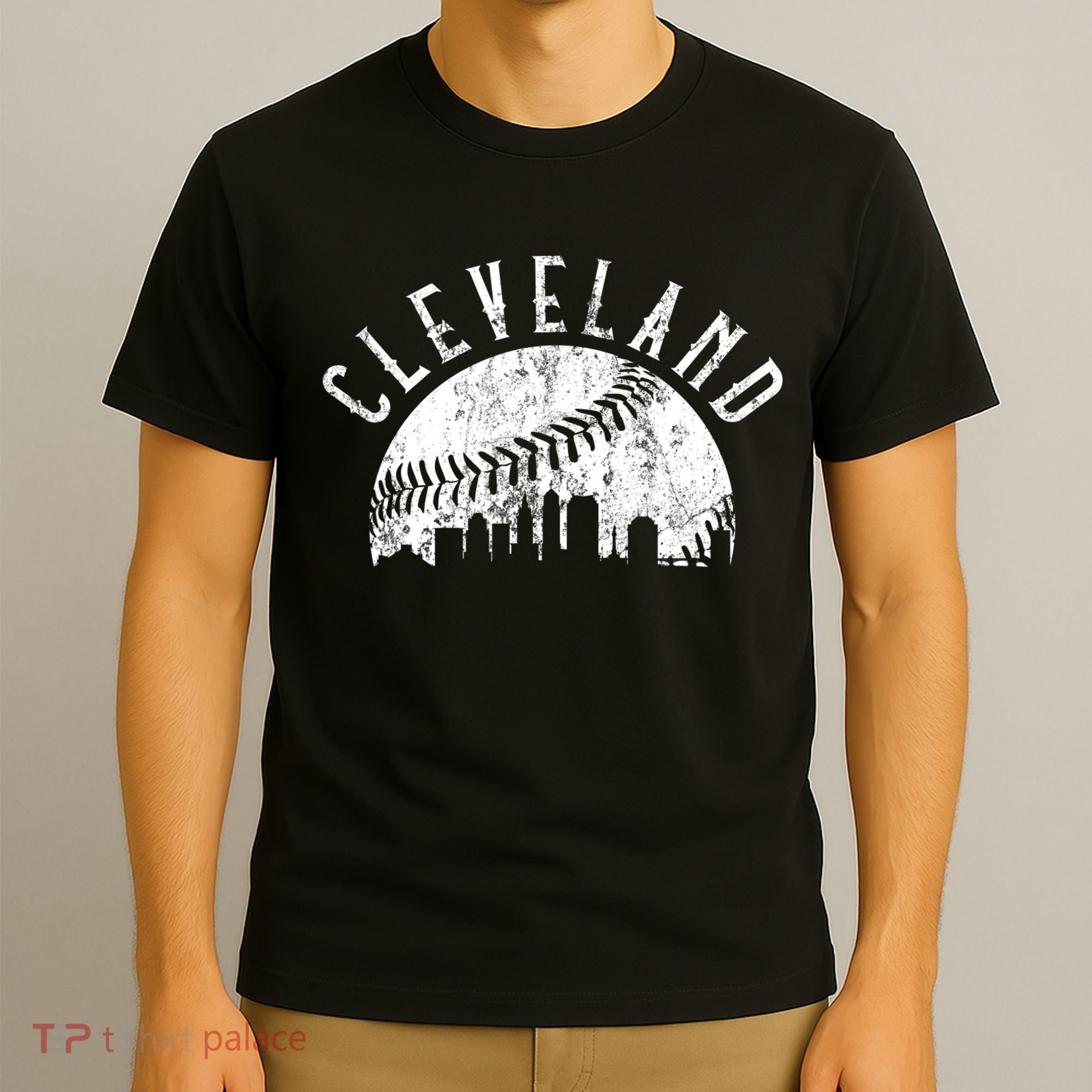 Vintage Cleveland Ohio Skyline Apparel T-Shirt
