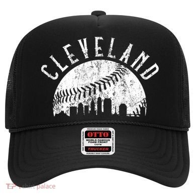 Vintage Cleveland Ohio Skyline Apparel Hat
