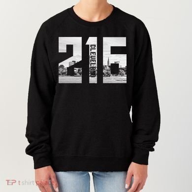 Vintage Cleveland Ohio 216 Area Code Skyline Women's Sweatshirt