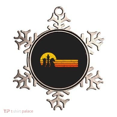 Vintage Chess Player Retro Sunset Design Chess Pieces Ornament