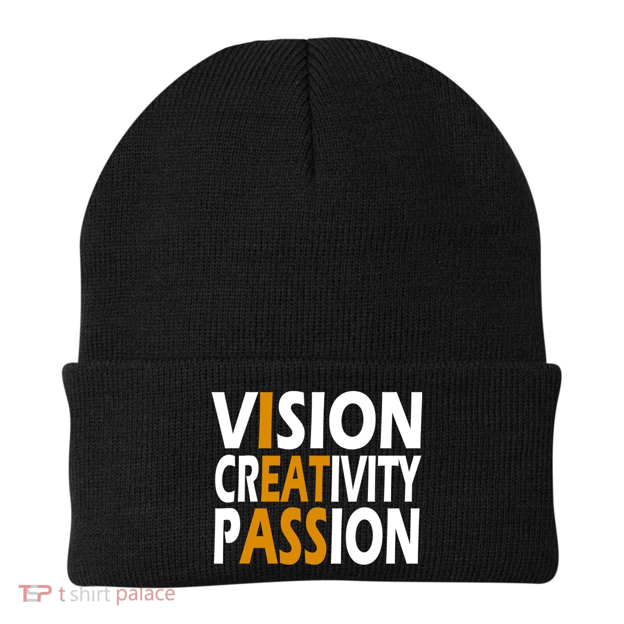 Vision Creativity Passion Funny Humor Beanie