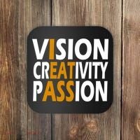 Vision Creativity Passion Funny Humor Coaster thumb 0