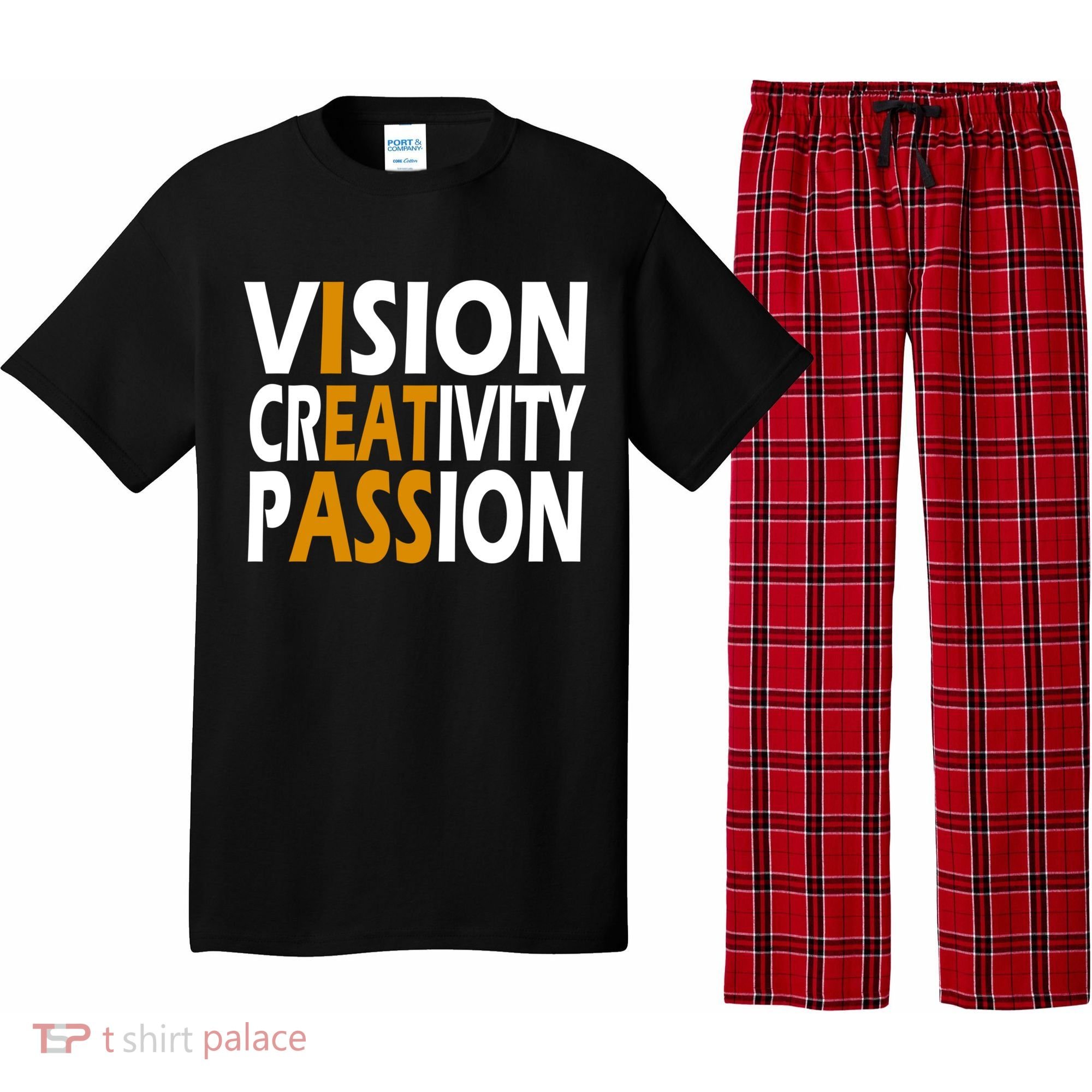 Vision Creativity Passion Funny Humor Pajama Set