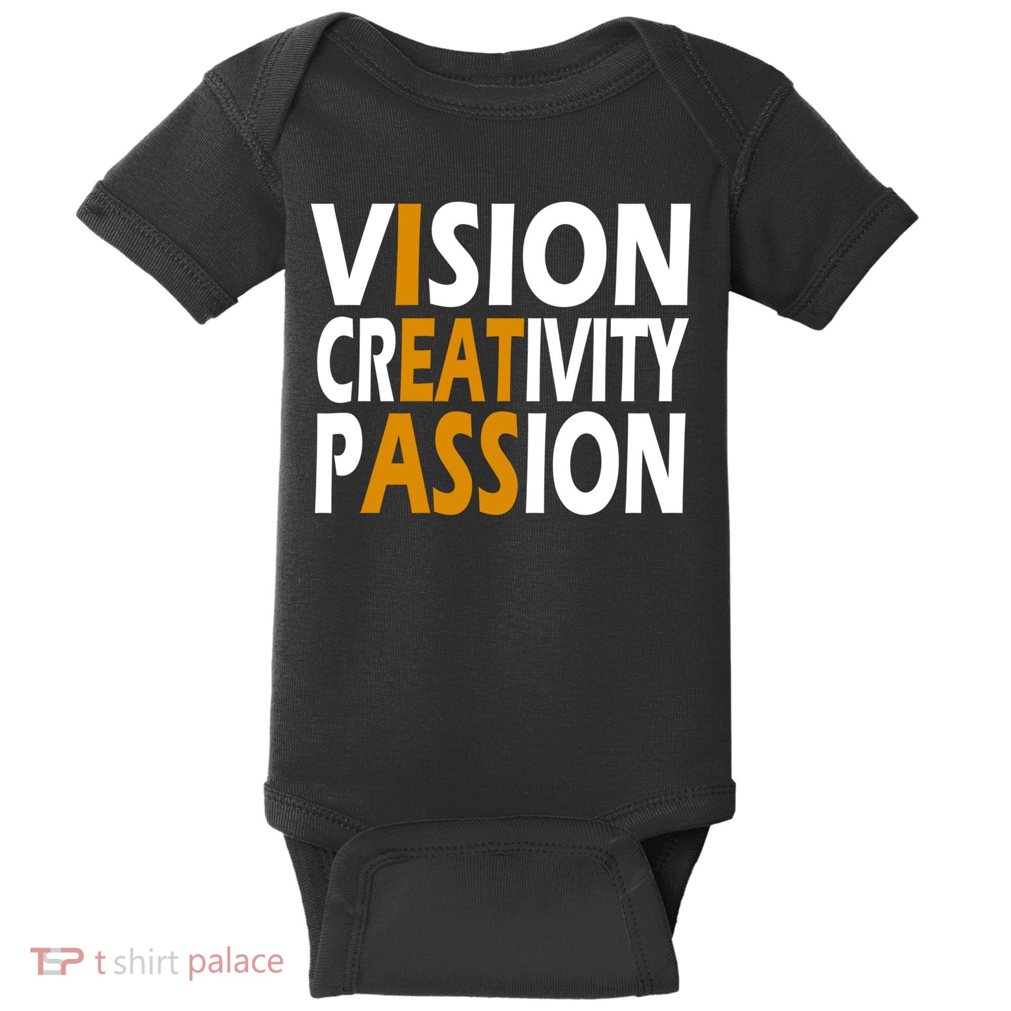 Vision Creativity Passion Funny Humor Baby Bodysuit