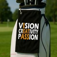 Vision Creativity Passion Funny Humor Golf Towel thumb 2