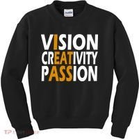 Vision Creativity Passion Funny Humor Kids Sweatshirt thumb 0