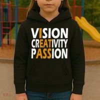 Vision Creativity Passion Funny Humor Kids Hoodie thumb 3