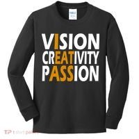 Vision Creativity Passion Funny Humor Kids Long Sleeve Shirt thumb 0