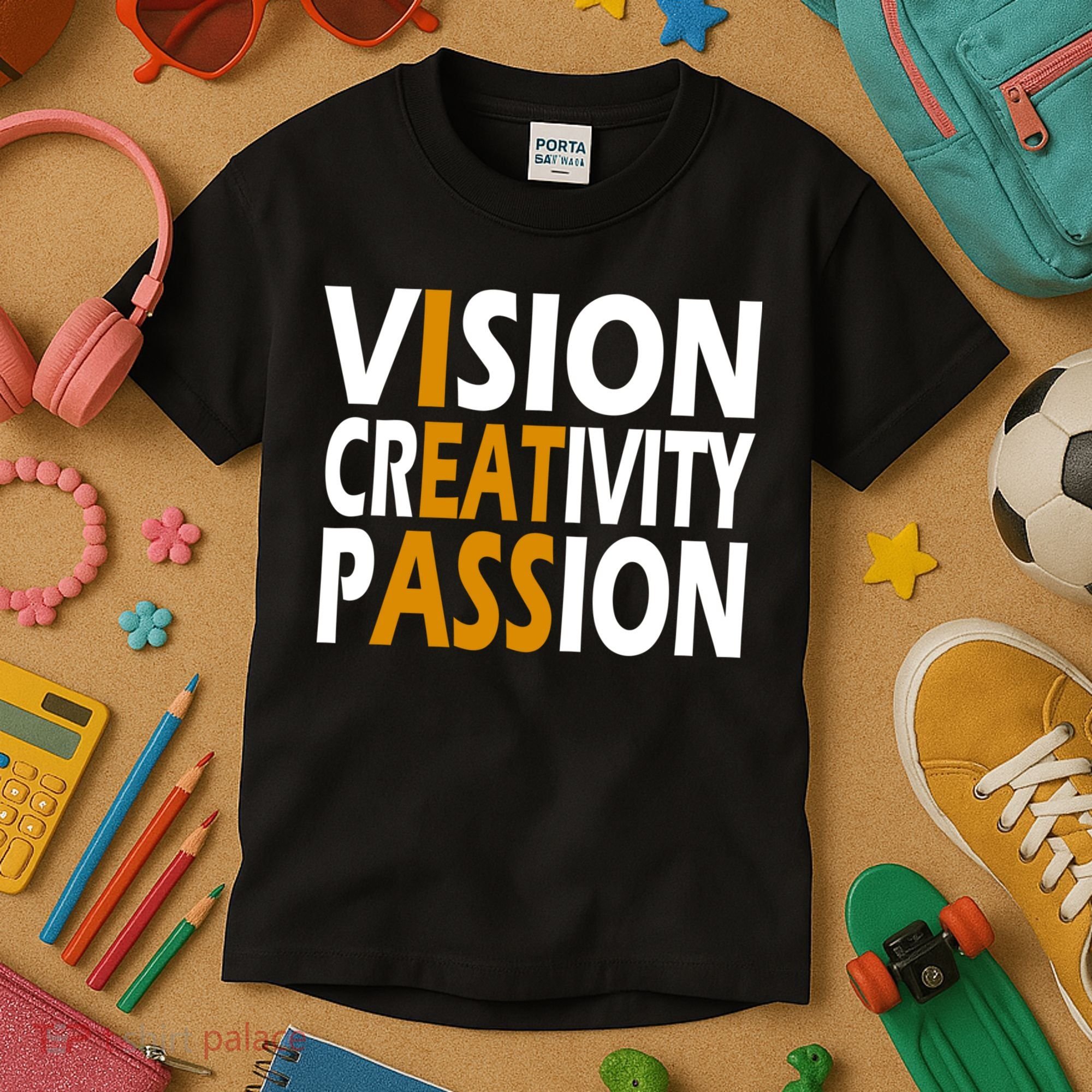 Vision Creativity Passion Funny Humor Kids T-Shirt