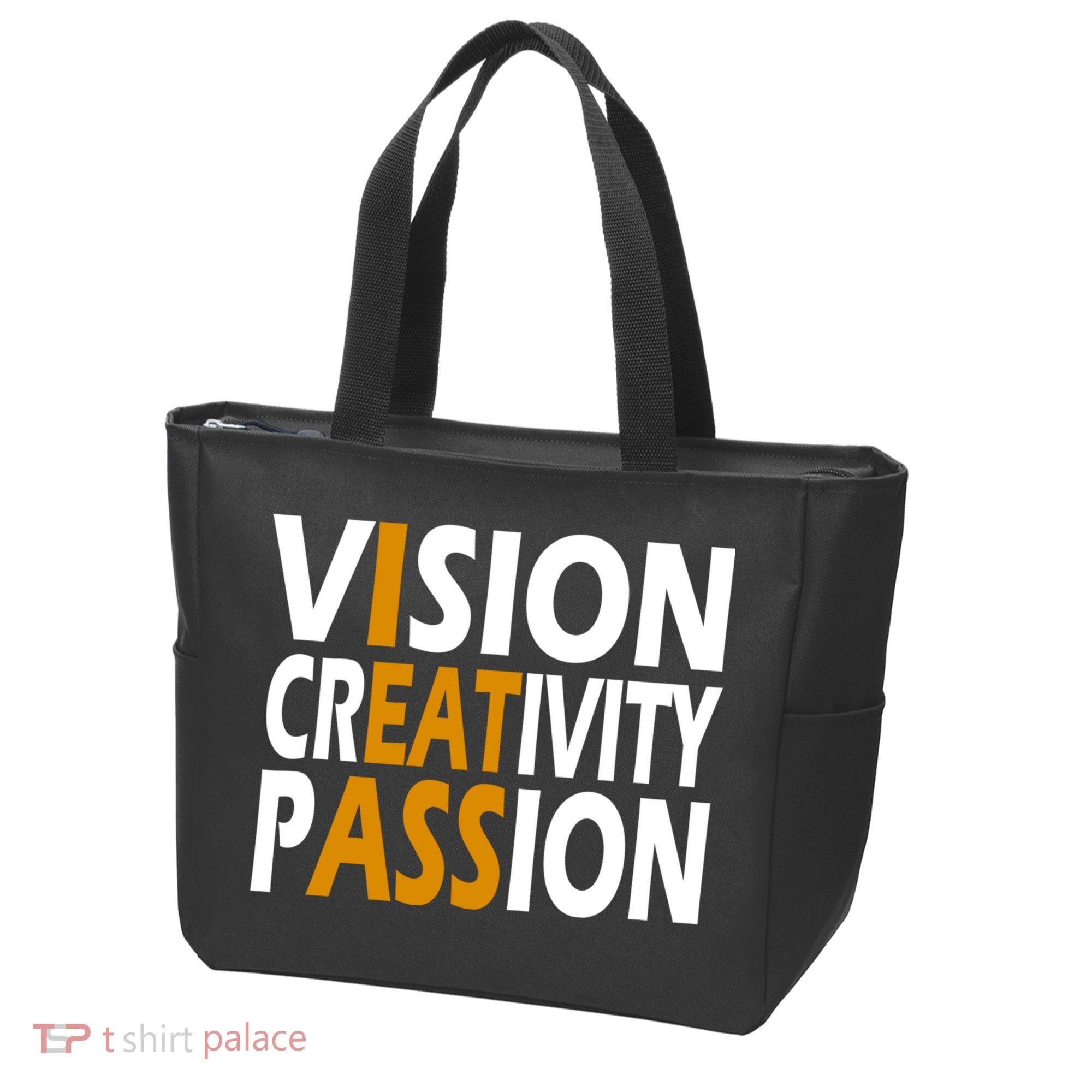 Vision Creativity Passion Funny Humor Tote Bag