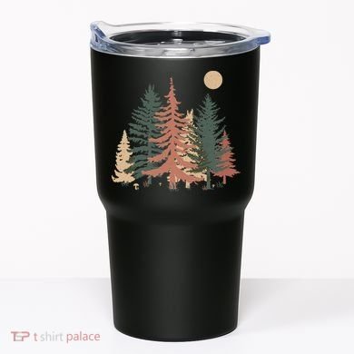 Vintage Colors Pine Tree Forest Tumbler