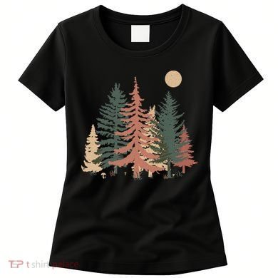 Vintage Colors Pine Tree Forest Women's T-Shirt