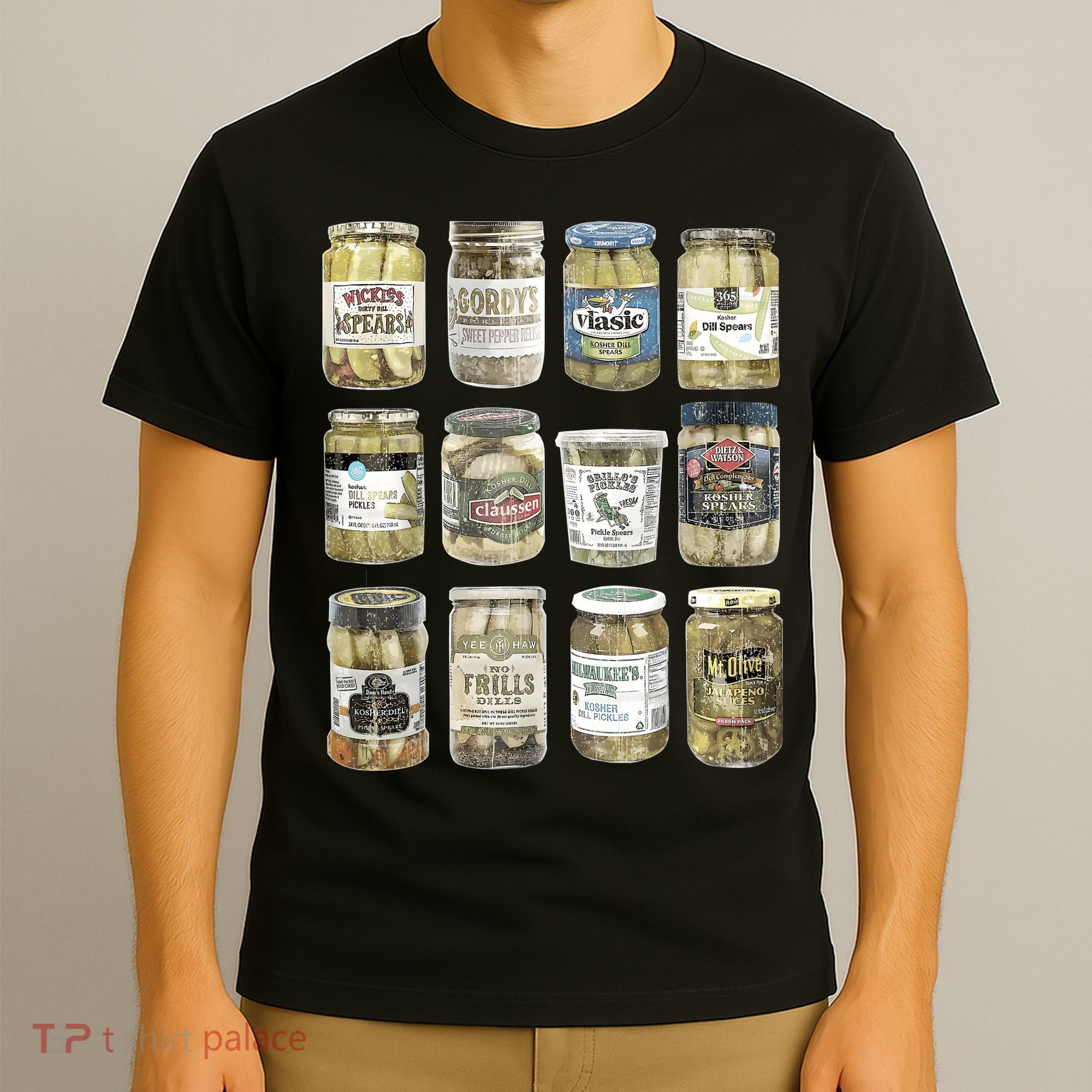 Vintage Canned Pickles Retro Pickles Lovers Canning Pickle T-Shirt