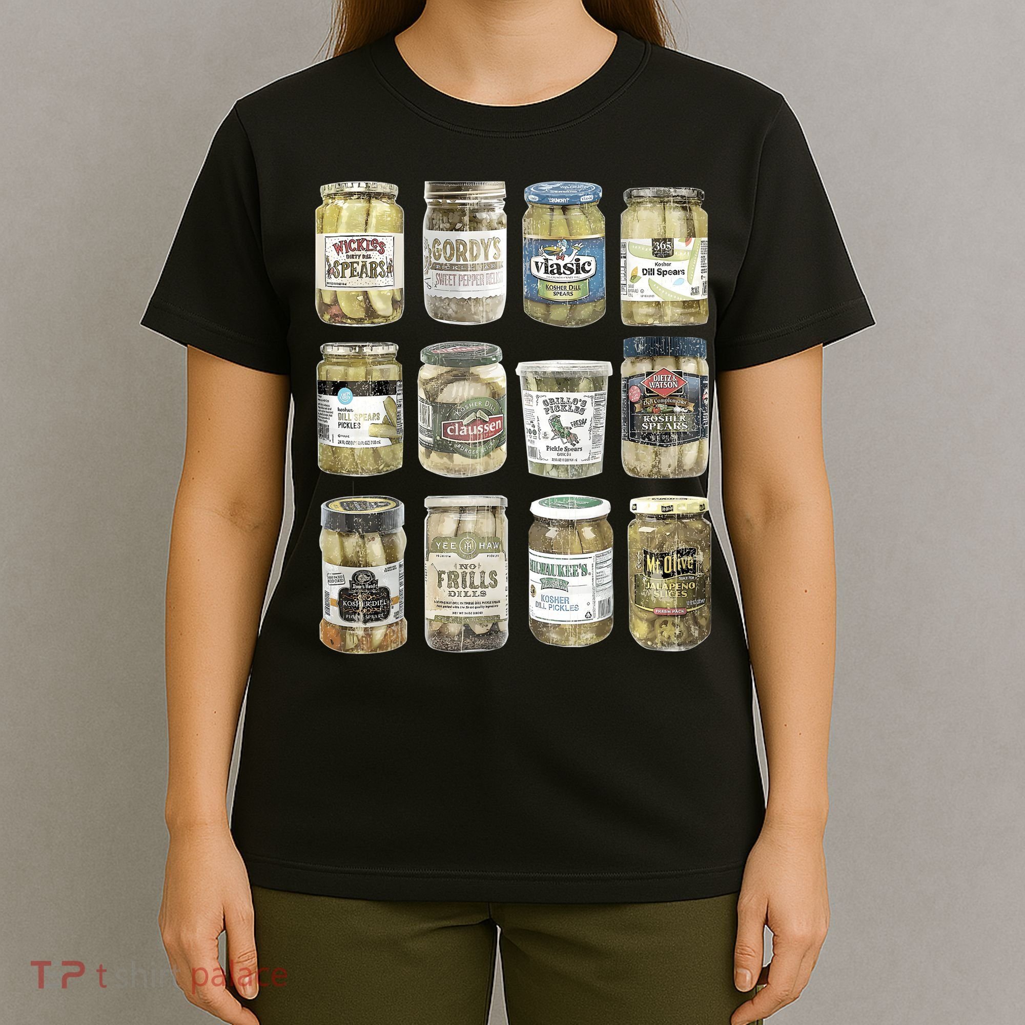 Vintage Canned Pickles Retro Pickles Lovers Canning Pickle T-Shirt
