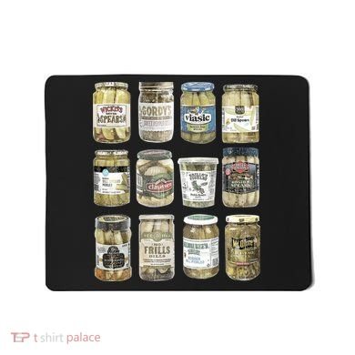 Vintage Canned Pickles Retro Pickles Lovers Canning Pickle Mousepad