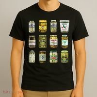 Vintage Canned Pickles Lover Funny Trendy T-Shirt thumb 3