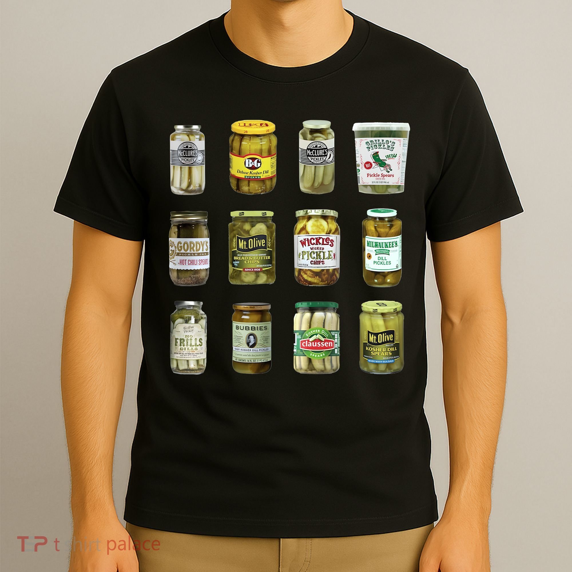 Vintage Canned Pickles Lover Funny Trendy T-Shirt