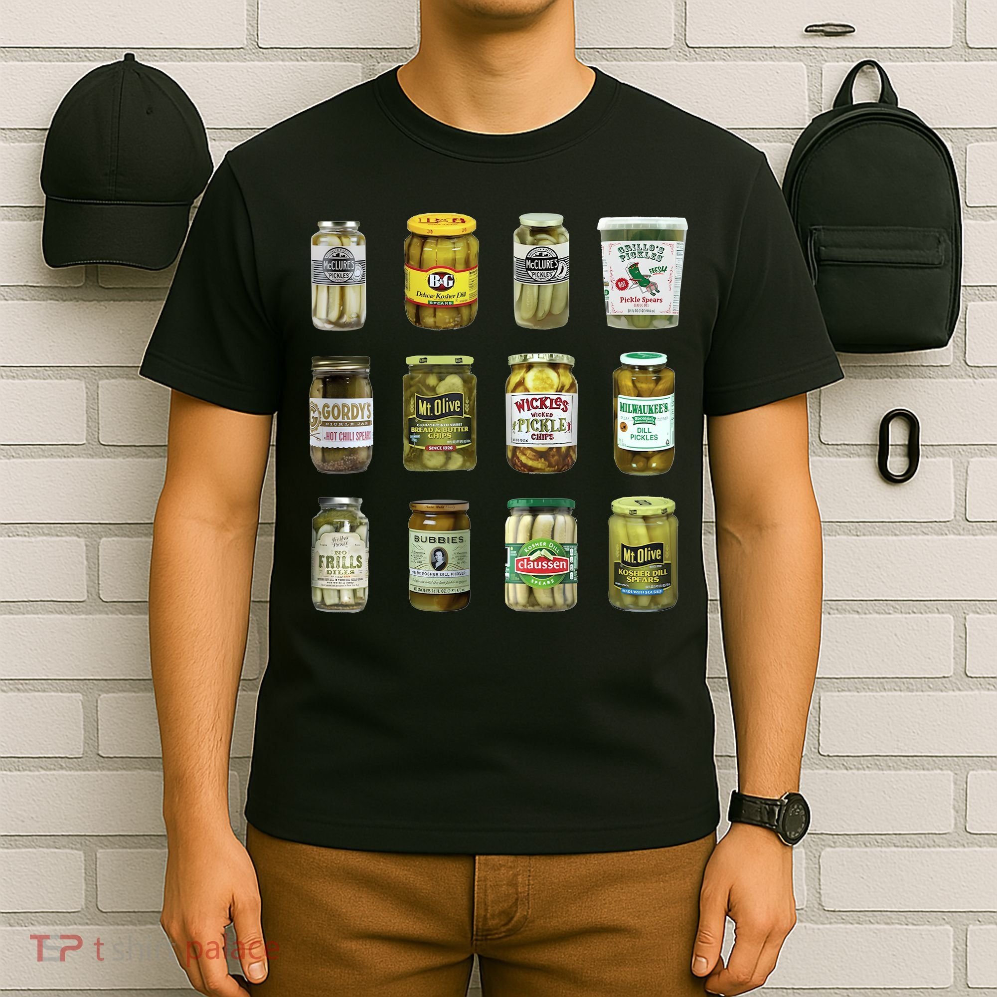 Vintage Canned Pickles Lover Funny Trendy T-Shirt