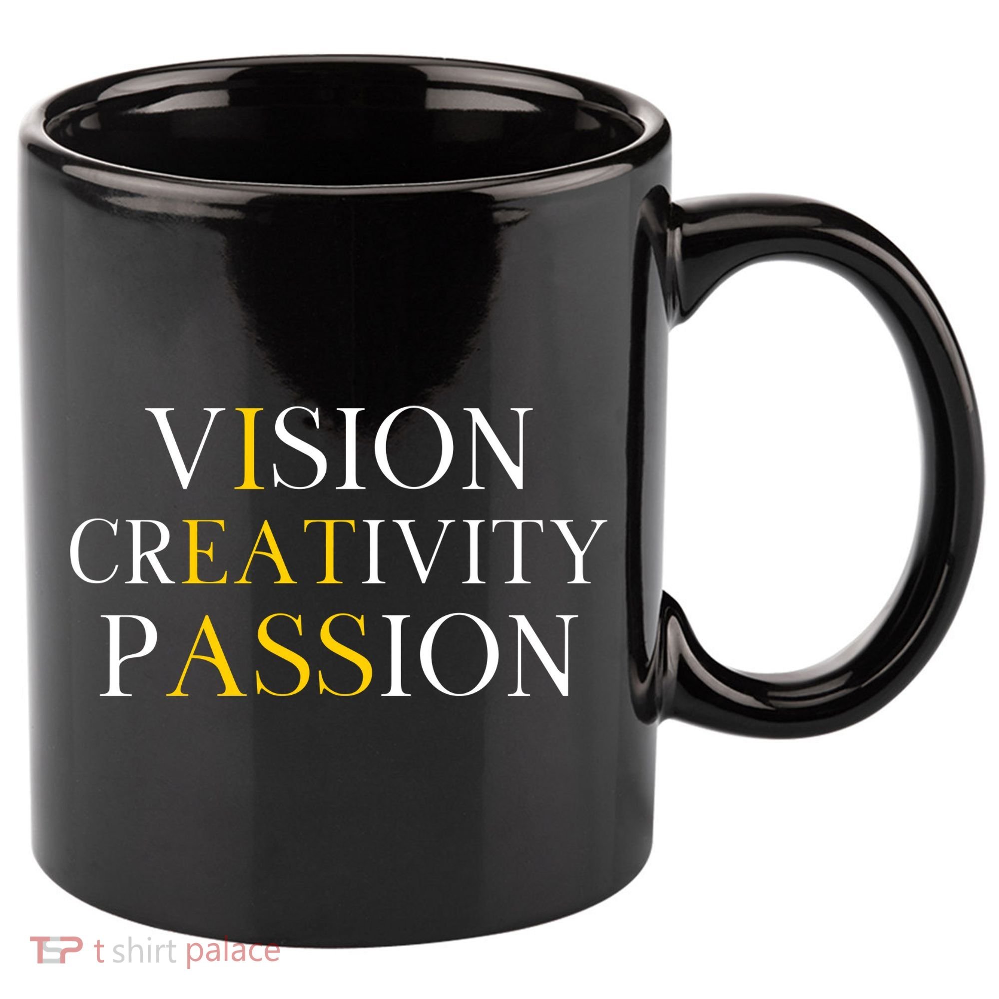 Vision Creativity Passion 11oz C Handle Ceramic Mug