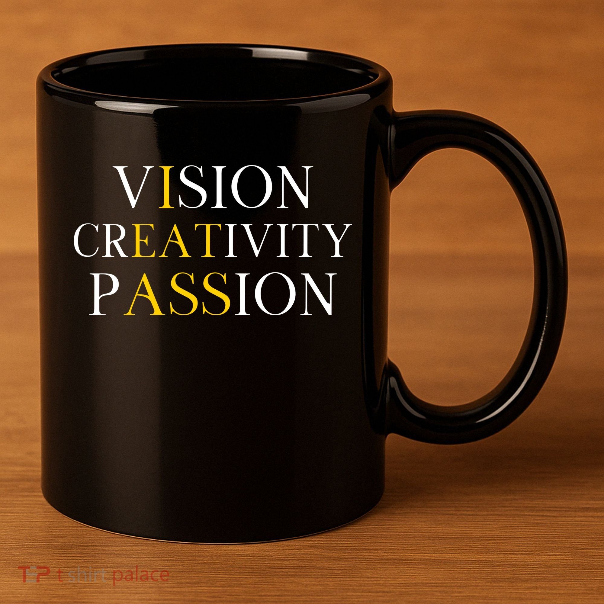 Vision Creativity Passion 11oz C Handle Ceramic Mug