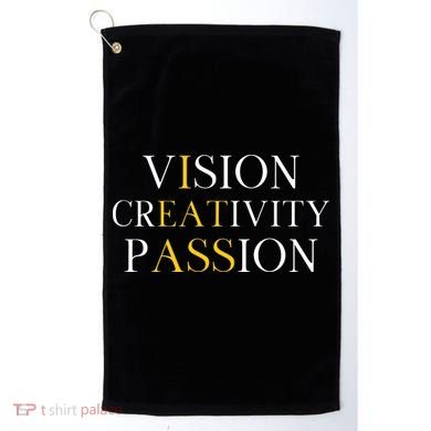Vision Creativity Passion Golf Towel