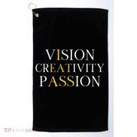Vision Creativity Passion Golf Towel thumb 0