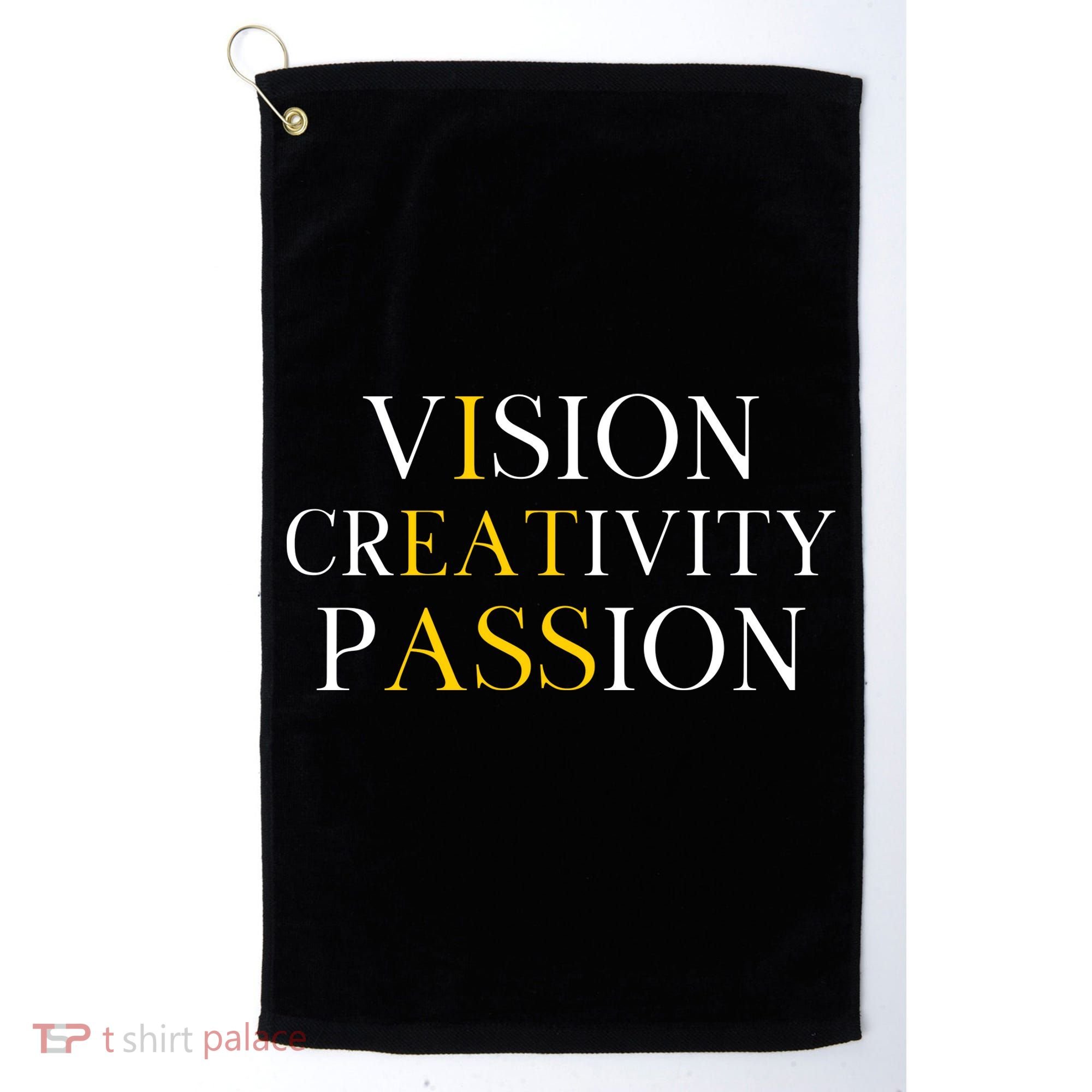 Vision Creativity Passion Golf Towel