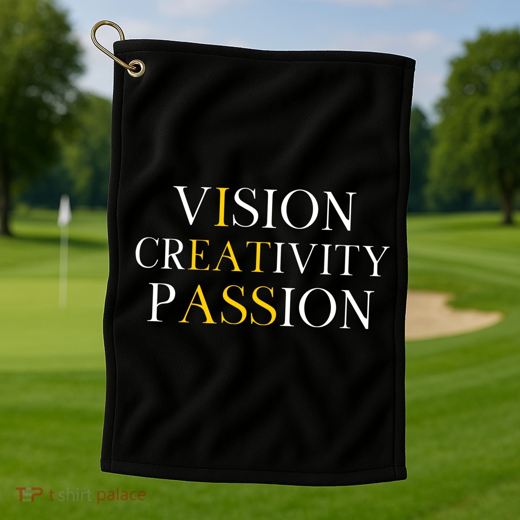 Vision Creativity Passion Golf Towel