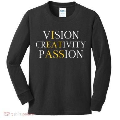 Vision Creativity Passion Kids Long Sleeve Shirt