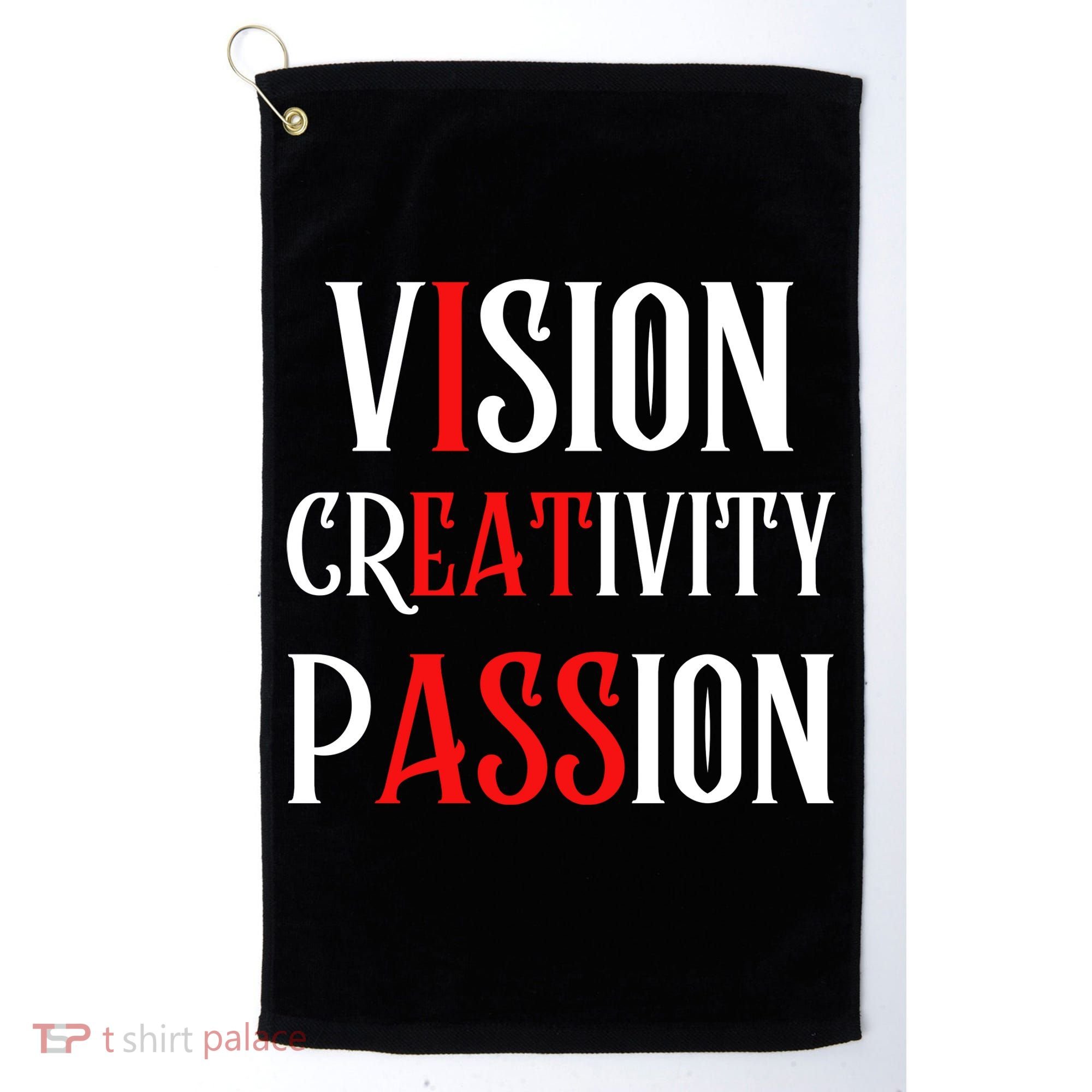 Vision Creativity Passion Golf Towel