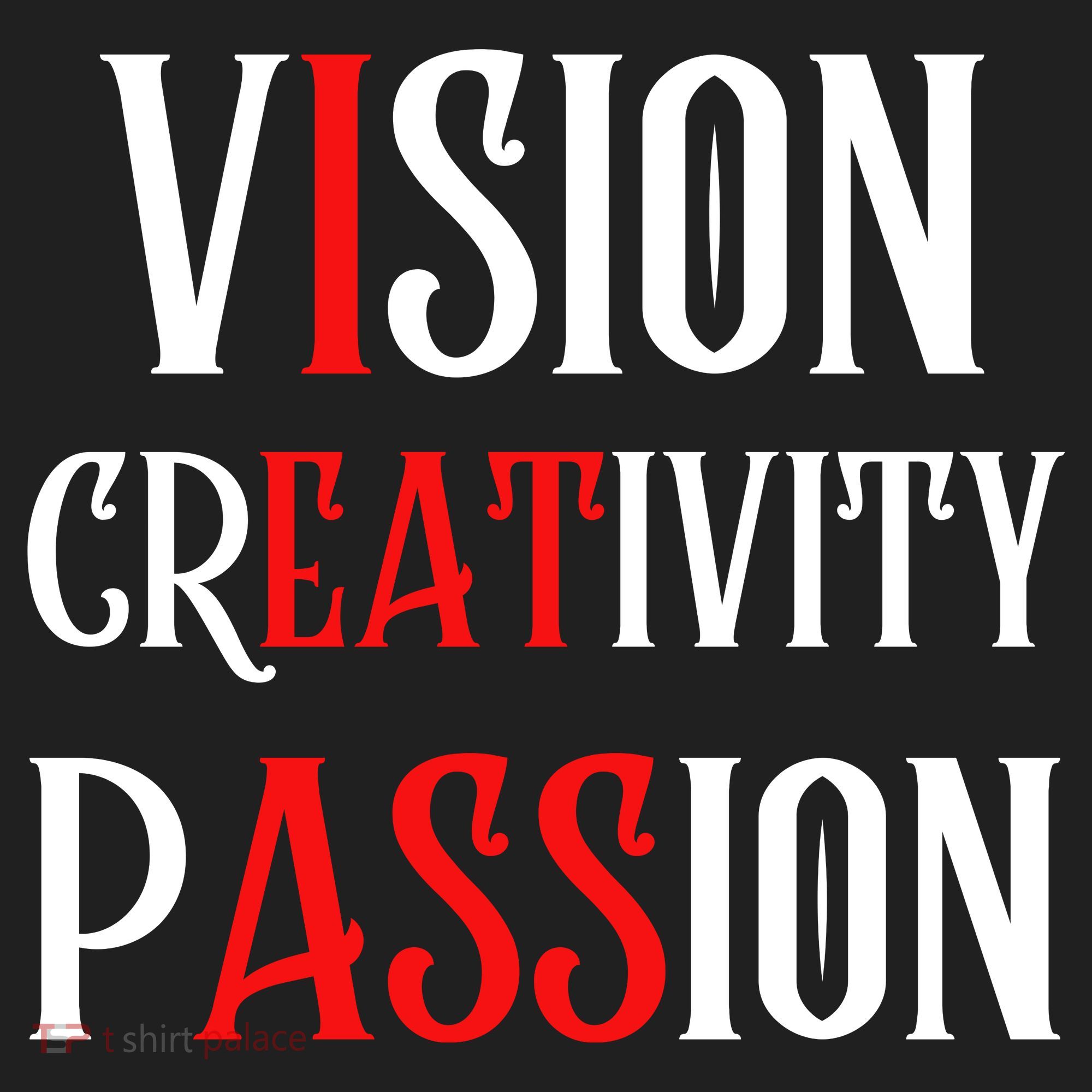 Vision Creativity Passion Golf Towel