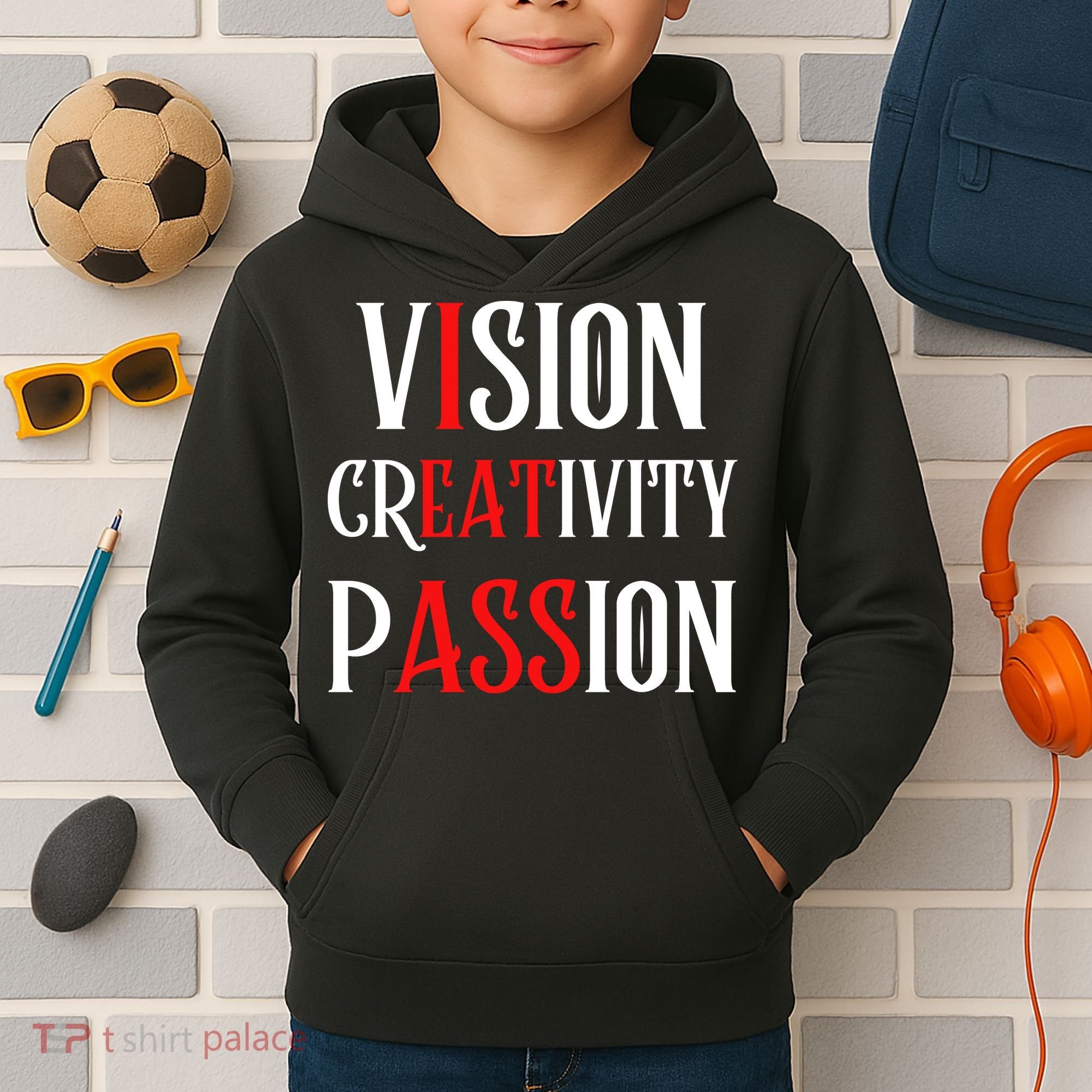 Vision Creativity Passion Kids Hoodie