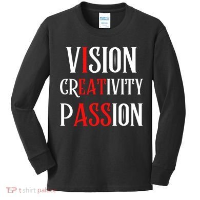 Vision Creativity Passion Kids Long Sleeve Shirt