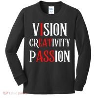 Vision Creativity Passion Kids Long Sleeve Shirt thumb 0