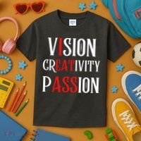 Vision Creativity Passion Kids T-Shirt thumb 3