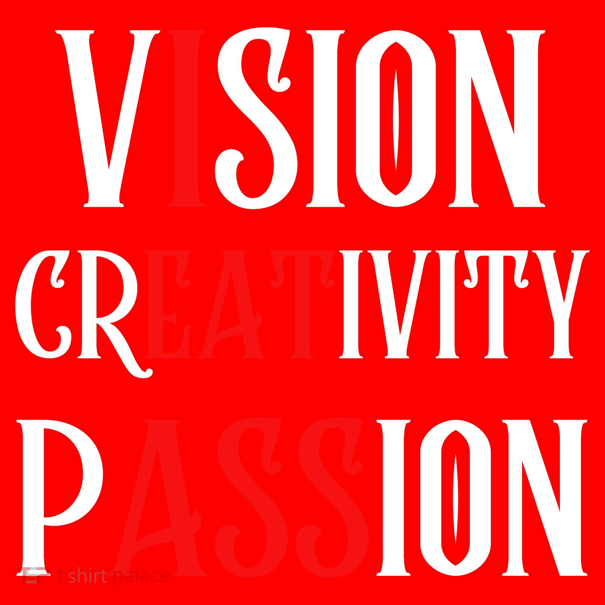 Vision Creativity Passion Santa Hat