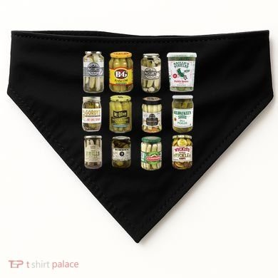 Vintage Canned Pickles Pickle Lovers Pickle USA-Made Doggie Bandana