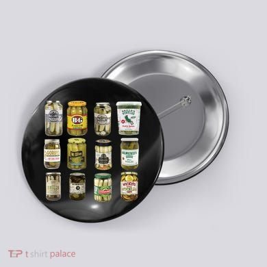 Vintage Canned Pickles Pickle Lovers Pickle Button