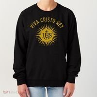 Viva Cristo Rey Roman Catholic Women's Sweatshirt thumb 0