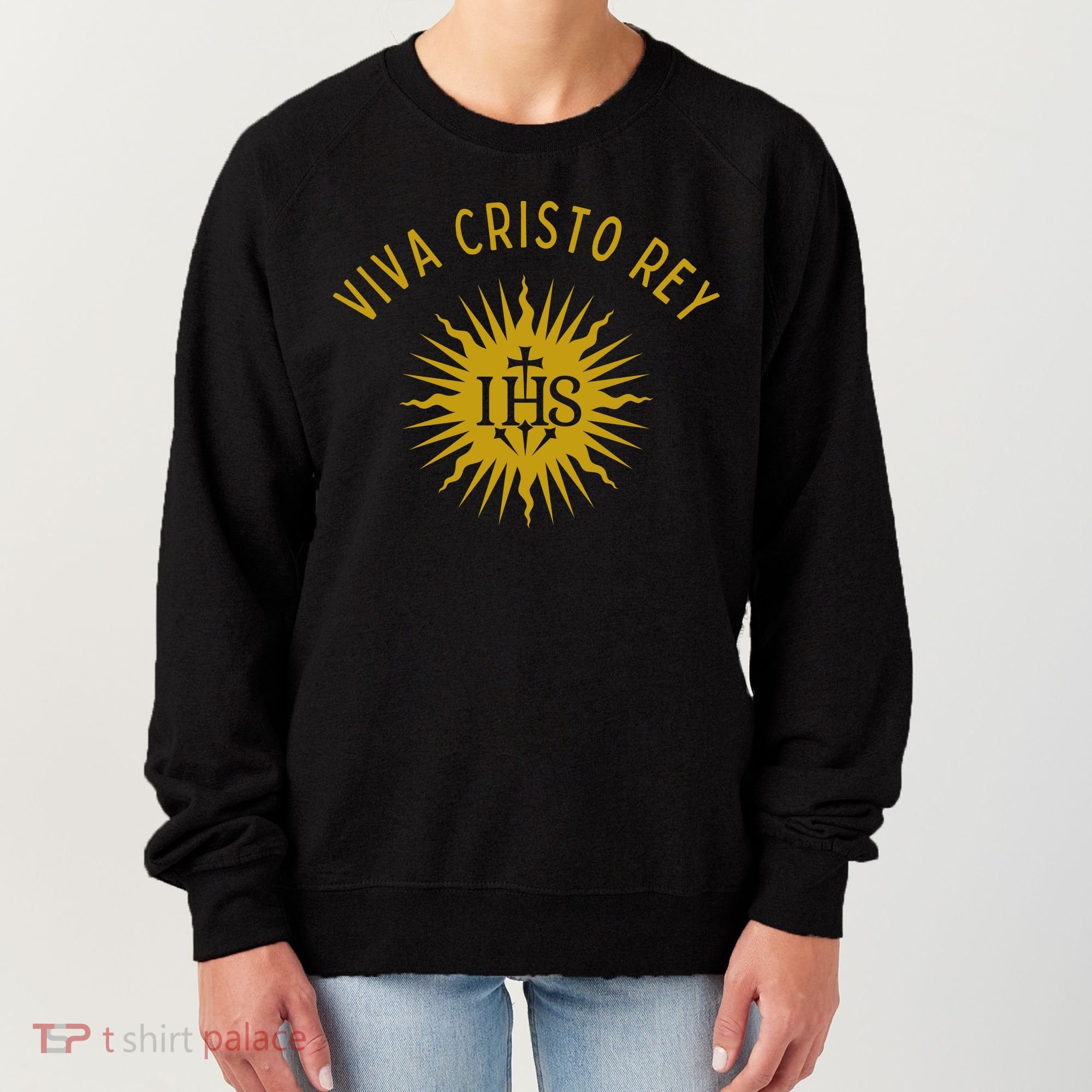 Viva Cristo Rey Roman Catholic Women's Sweatshirt