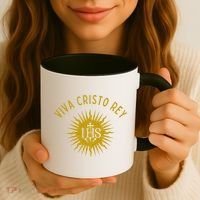 Viva Cristo Rey Roman Catholic Coffee Mug thumb 3