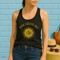 Viva Cristo Rey Roman Catholic Women's Tank Top thumb 2